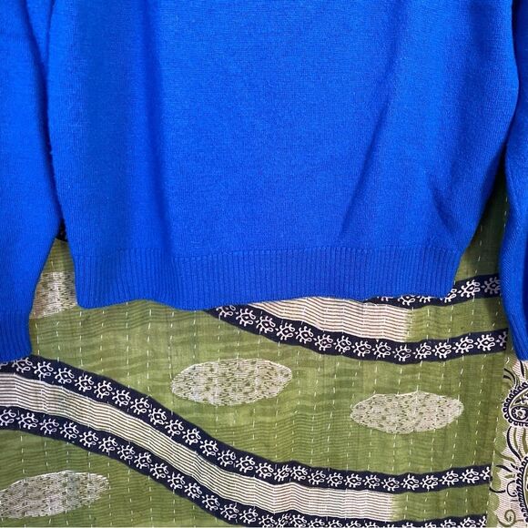 Vintage Pendleton Blue Virgin Wool Winter Ready Turtleneck Sweater Size Medium - Picture 4 of 14